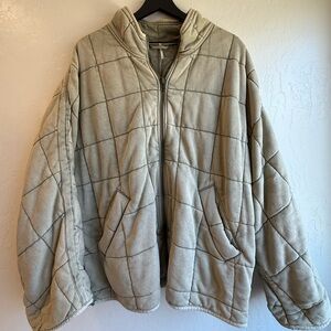 Free People Dolman Quilted Knit Jacket